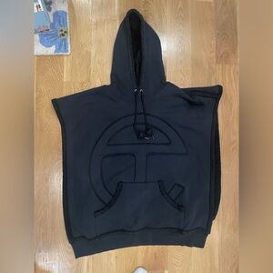 TELFAR x UGG Black Fleece-Trimmed Poncho